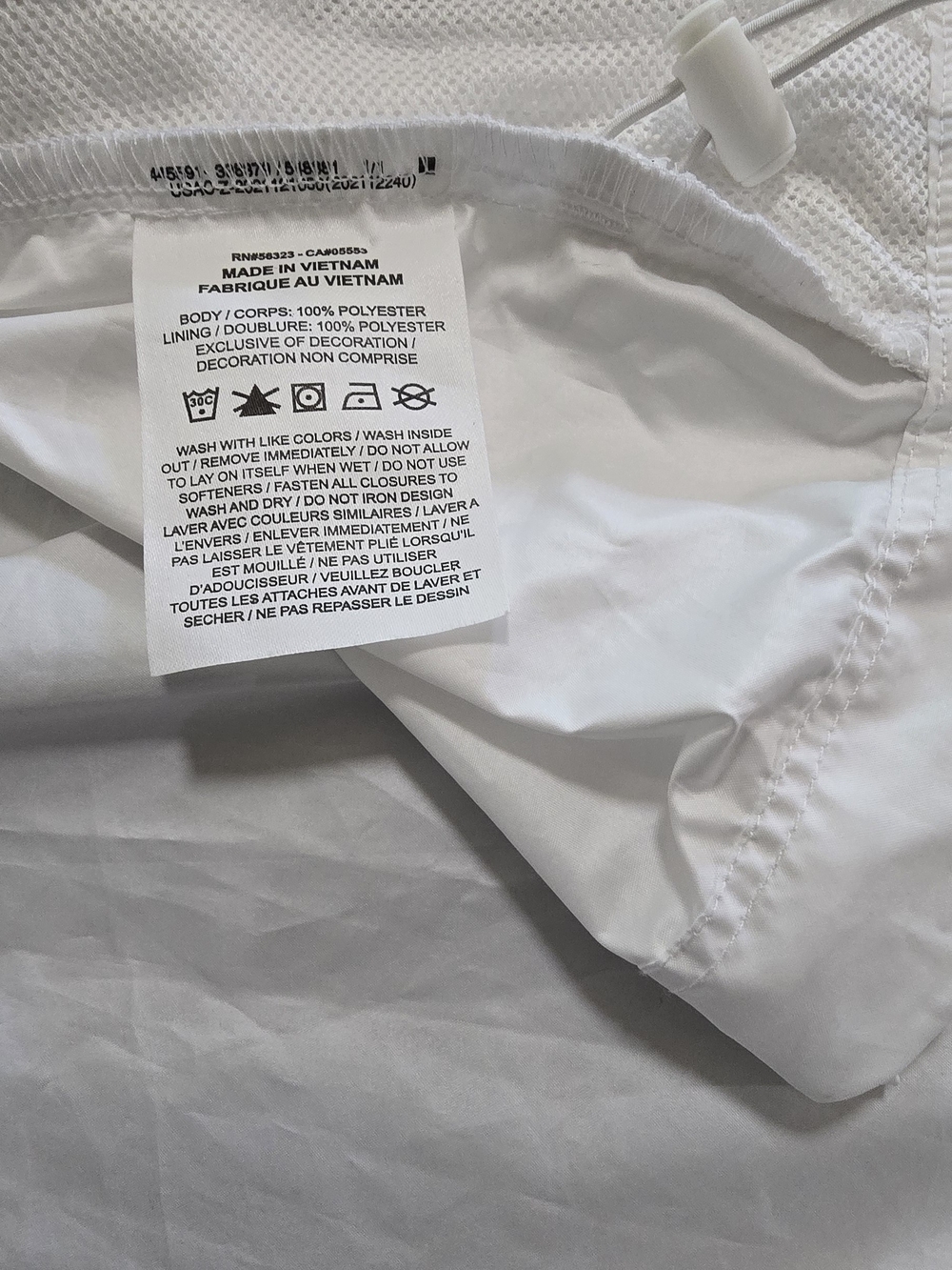 Nike Sportswear Essential Repel Women's Jacket White Large Windbreaker DM6179-10 - Picture 7 of 10